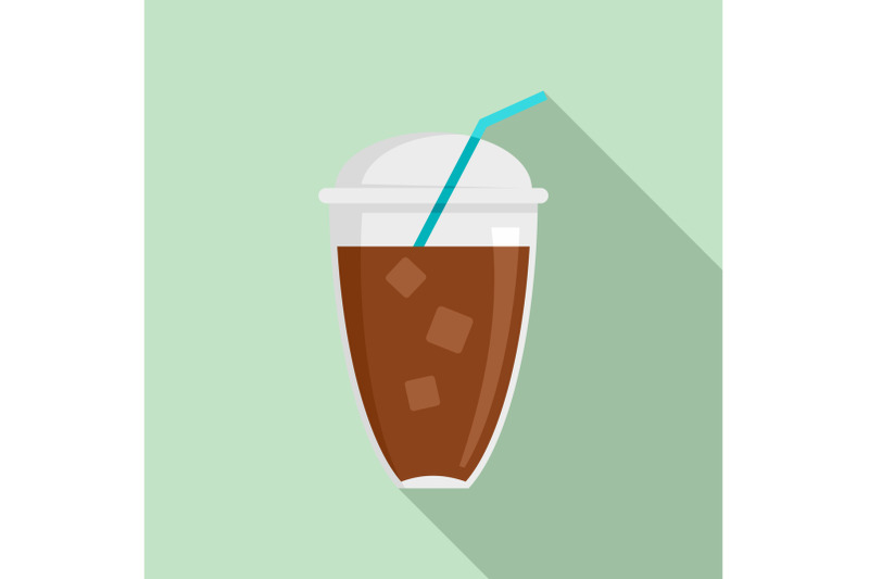 ice-coffee-icon-flat-style