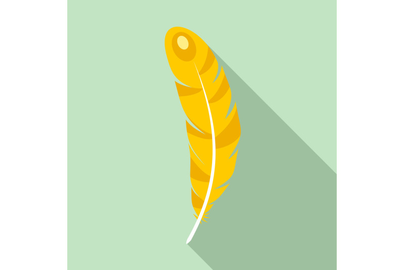 tribal-feather-icon-flat-style