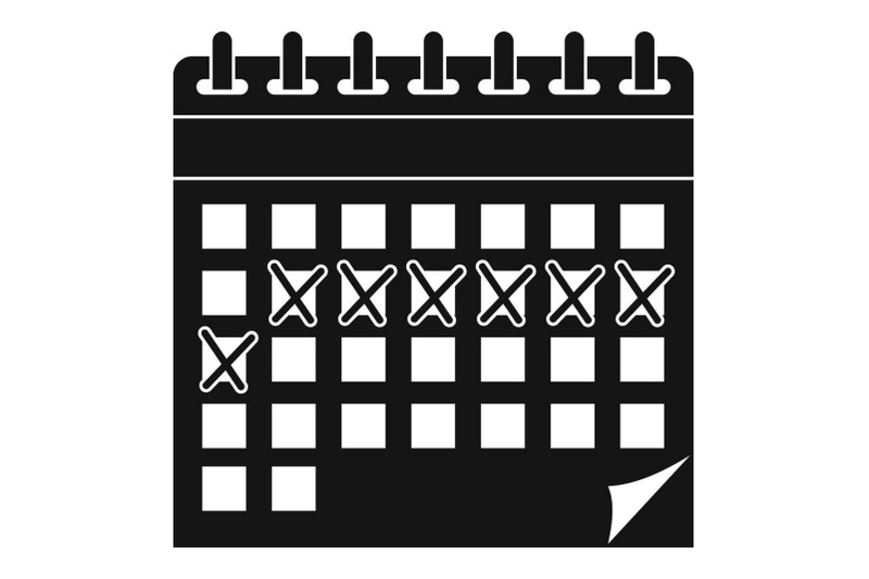 contraceptive-calendar-icon-simple-style