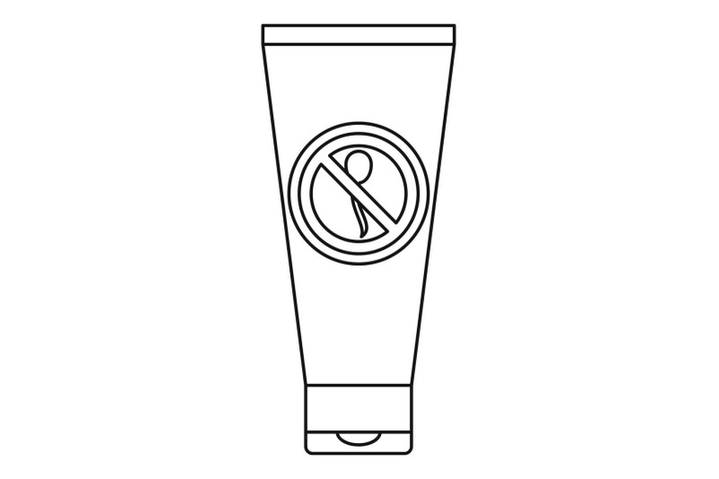 spermicide-tube-icon-outline-style