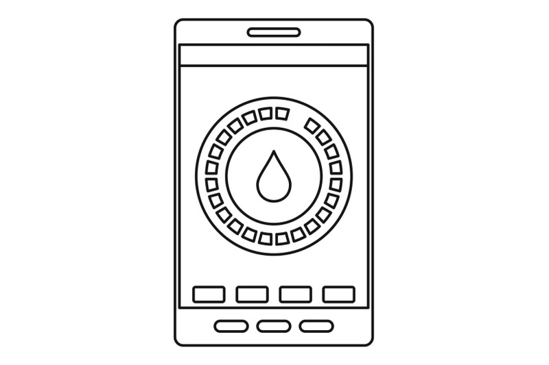 menstrual-mobile-icon-outline-style