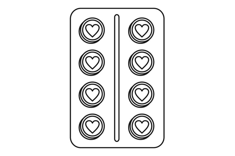 contraception-pill-icon-outline-style