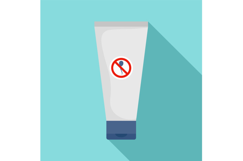 spermicide-tube-icon-flat-style