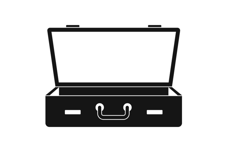 leather-suitcase-icon-simple-style