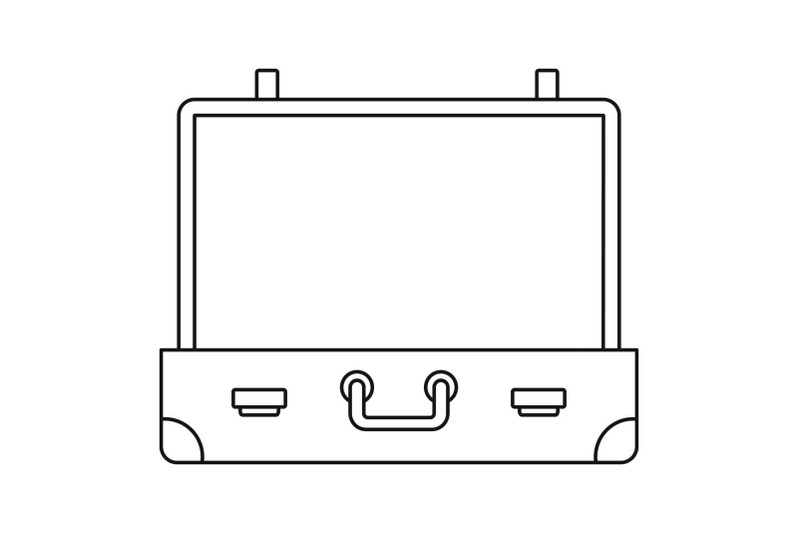 vintage-suitcase-icon-outline-style