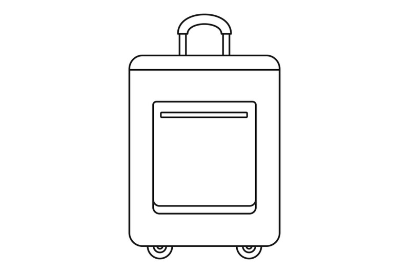 trip-bag-icon-outline-style