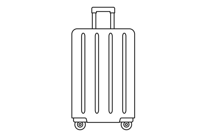 travel-wheels-bag-icon-outline-style