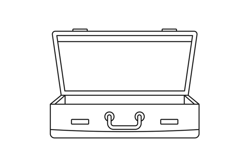 leather-suitcase-icon-outline-style