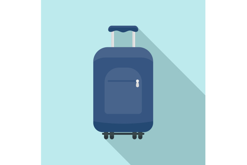 travel-summer-bag-icon-flat-style