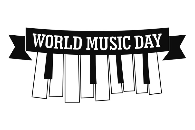 music-day-piano-key-icon-simple-style