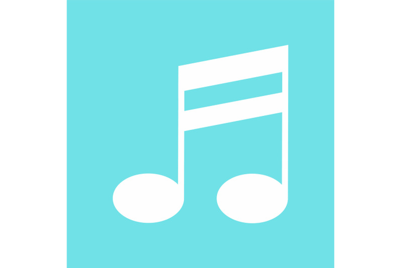 double-bar-music-note-icon-flat-style