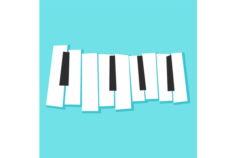 piano-keys-icon-flat-style