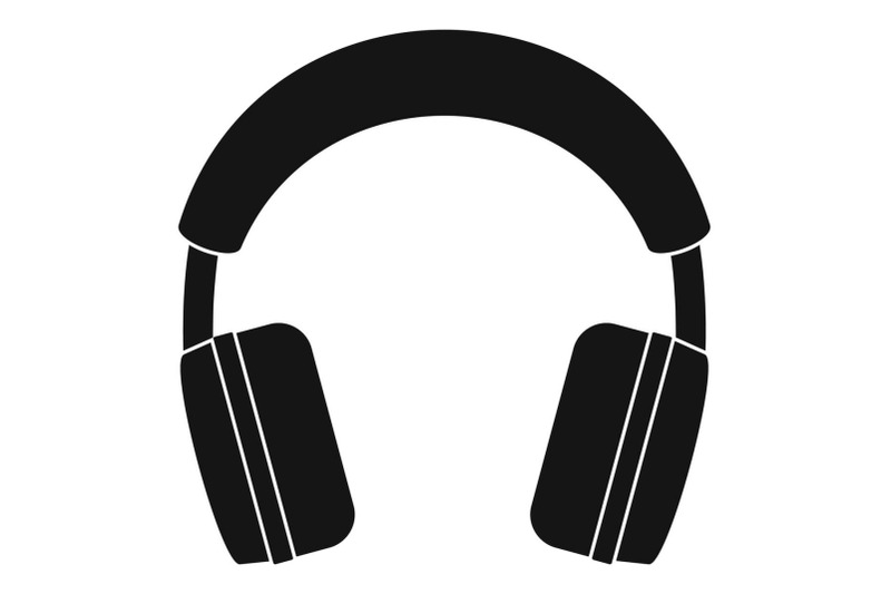 stereo-headphones-icon-simple-style
