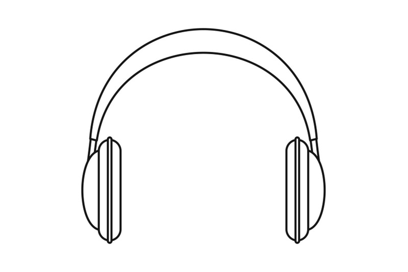 modern-headphones-icon-outline-style
