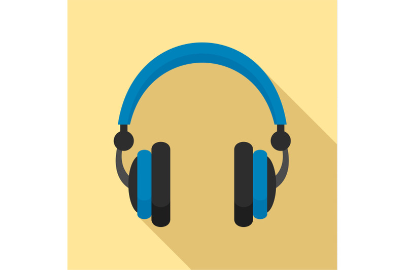 retro-headphones-icon-flat-style