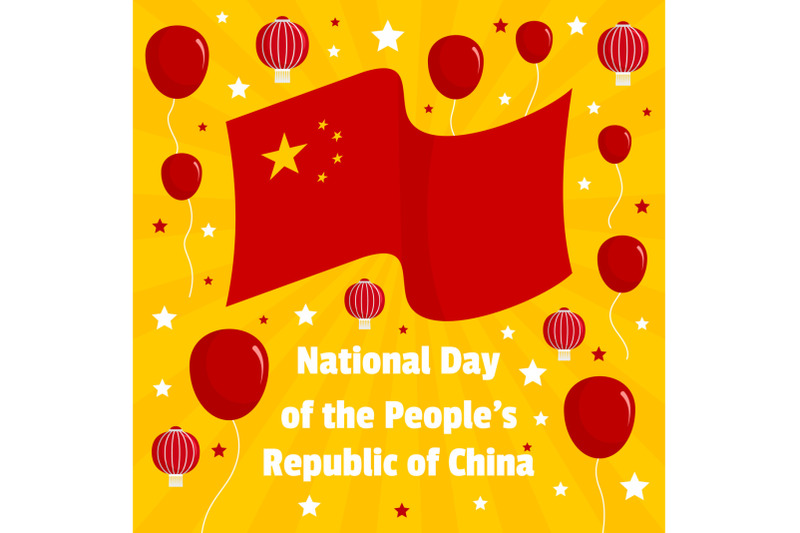 national-day-of-china-people-concept-background-flat-style