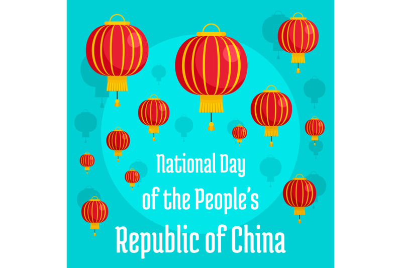 china-people-national-day-concept-background-flat-style