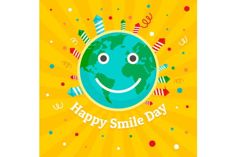 international-smile-day-concept-background-flat-style