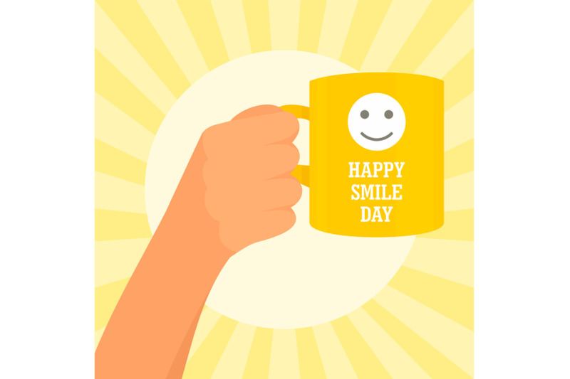 sunny-smile-day-concept-background-flat-style