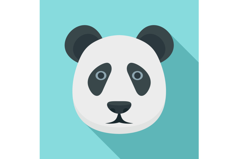 panda-head-icon-flat-style