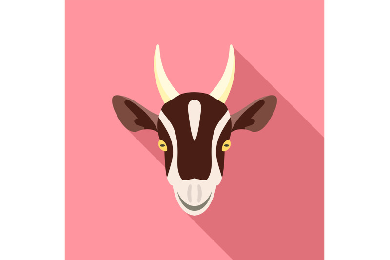 farm-goat-icon-flat-style