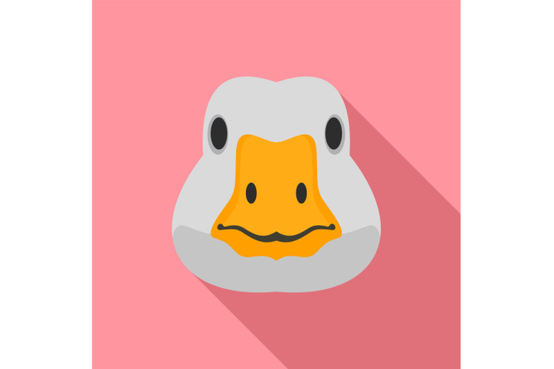 goose-head-icon-flat-style