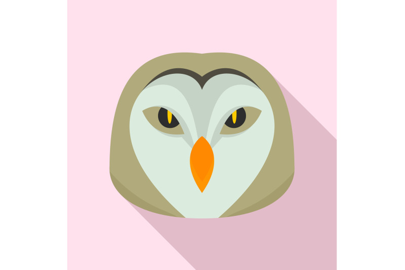owl-head-icon-flat-style