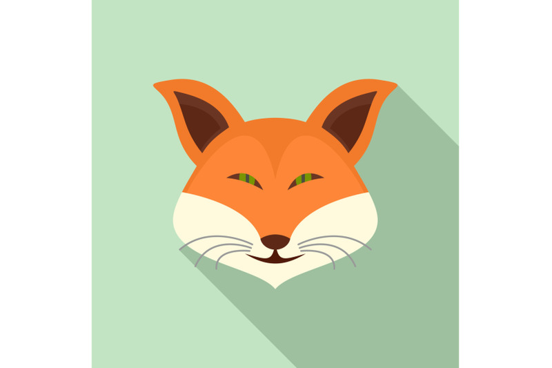 cute-fox-icon-flat-style