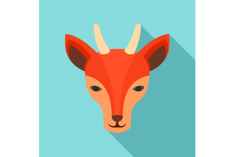 wild-doe-icon-flat-style