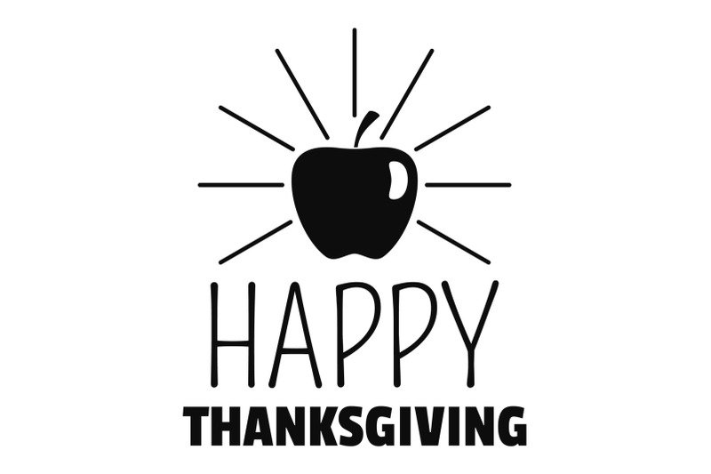 apple-thanksgiving-logo-simple-style