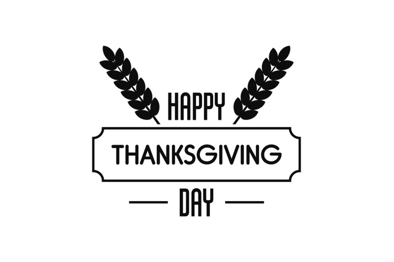 thanksgiving-day-logo-simple-style