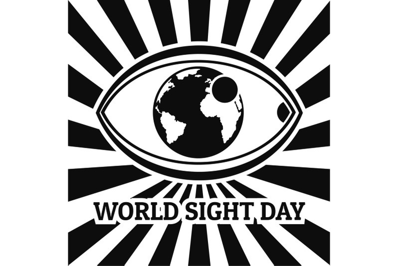 world-sight-day-concept-background-simple-style