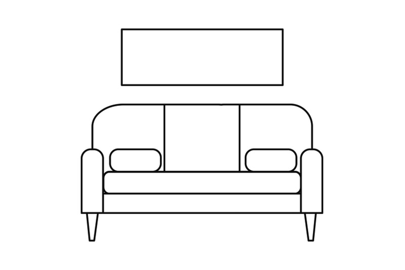 living-room-sofa-icon-outline-style