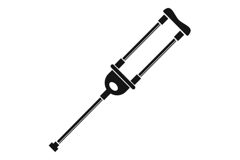 medical-crutch-icon-simple-style