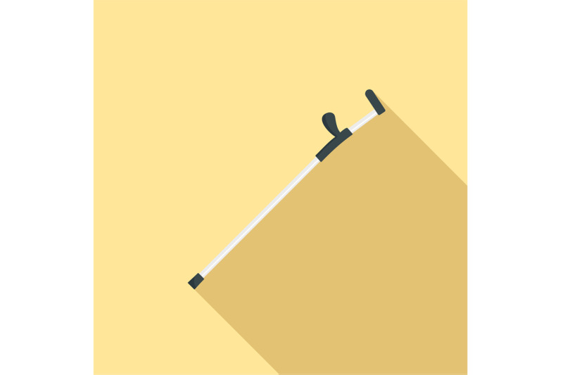 modern-walking-stick-icon-flat-style