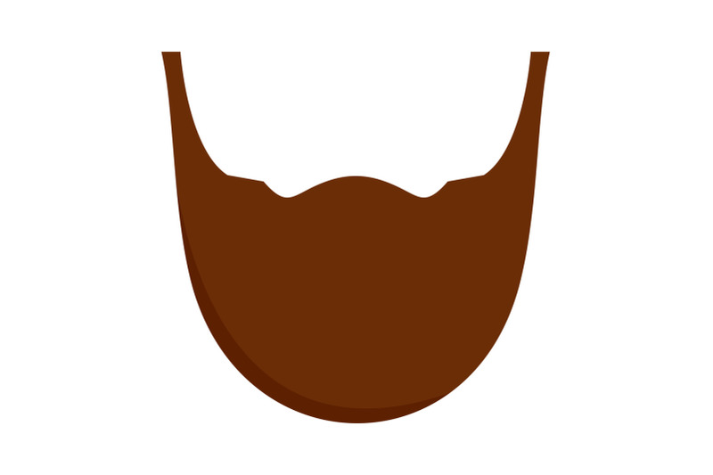 man-beard-icon-flat-style