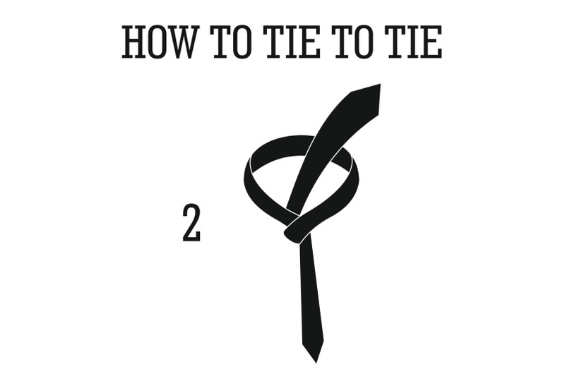 how-to-tie-to-tie-icon-simple-style