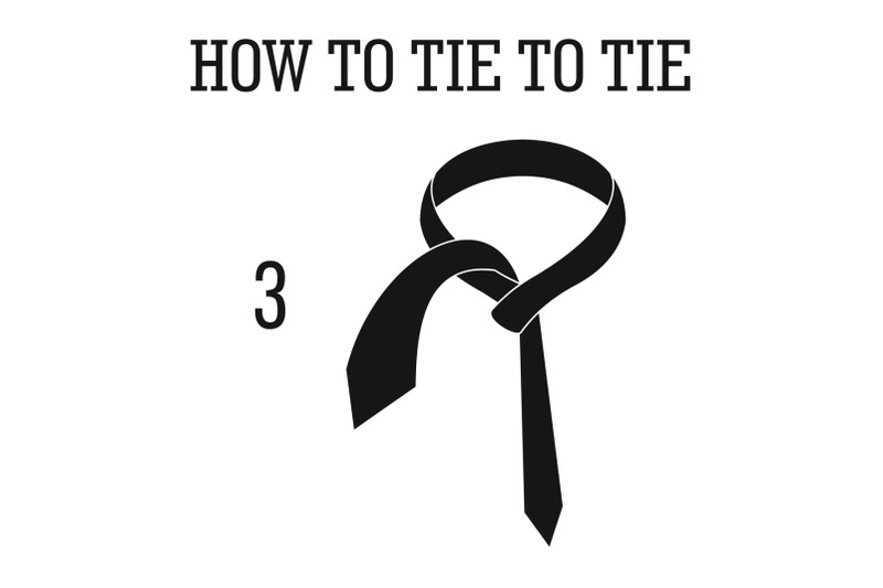 tie-instruction-icon-simple-style