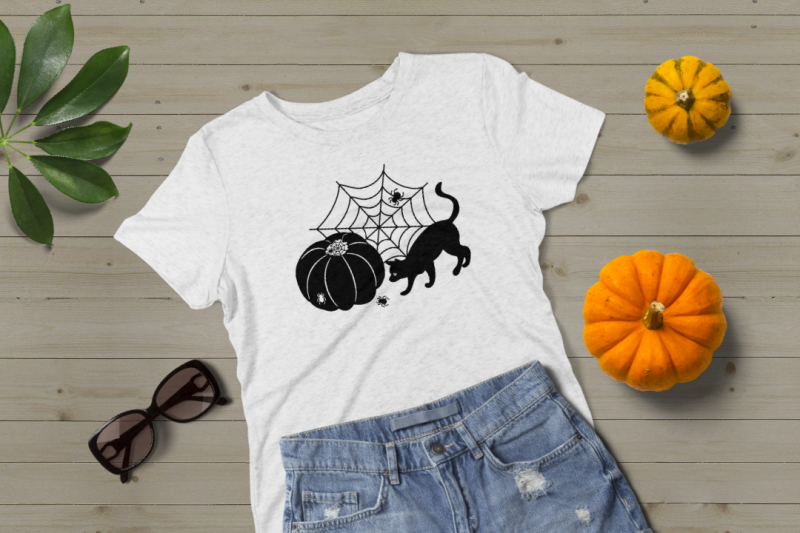 pumpkin-cat-and-spiders-svg