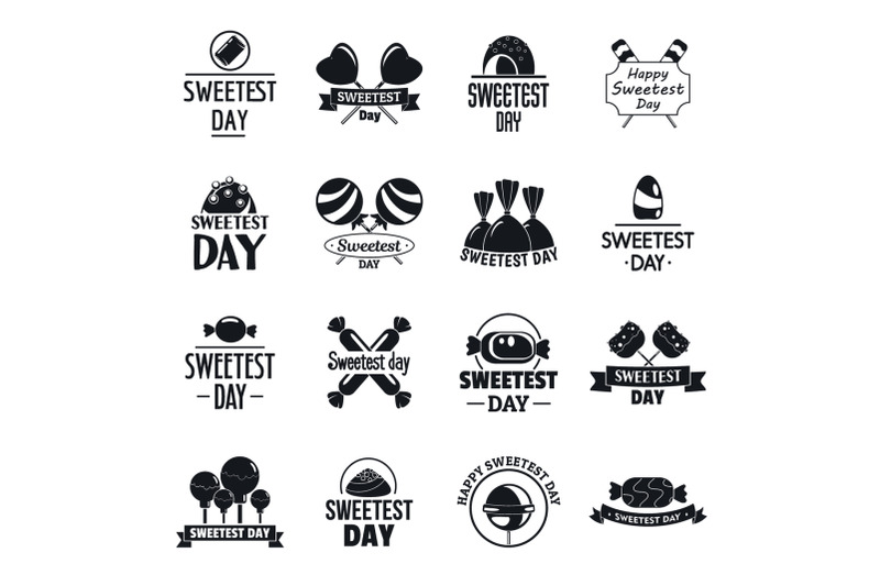tasty-candy-logo-set-simple-style