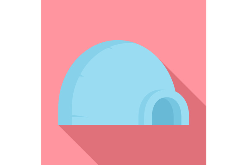 arctic-igloo-icon-flat-style