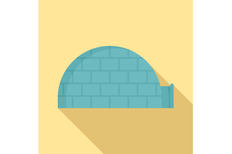 alaska-igloo-icon-flat-style