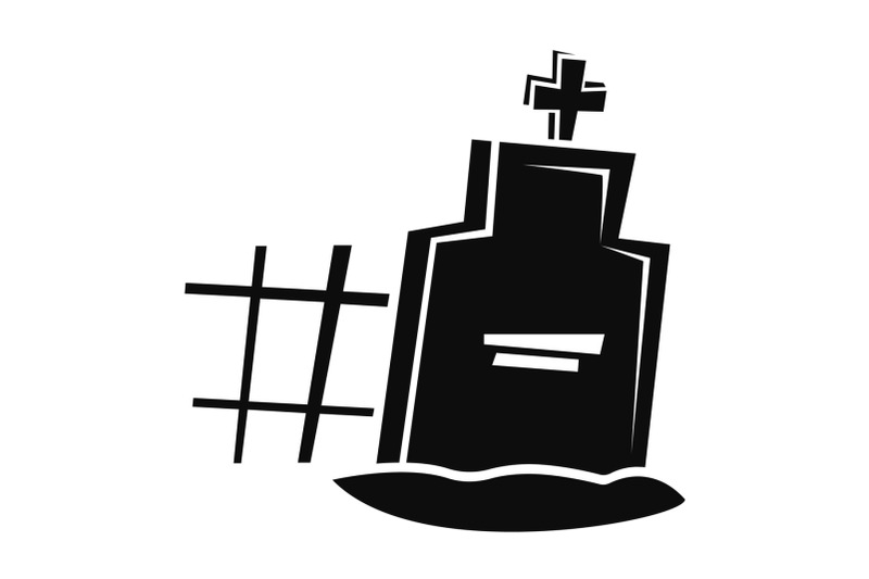 grave-icon-simple-style