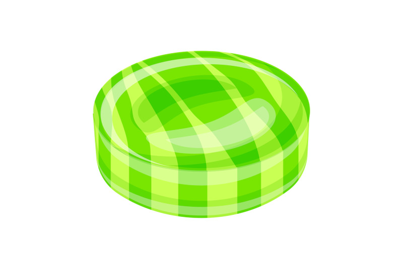 green-caramel-icon-cartoon-style