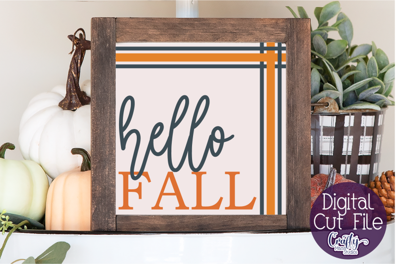 Farmhouse Svg, Fall Farmhouse Sign, Hello Fall Cut File By Crafty Mama ...