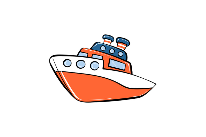 toy-ship-icon-cartoon-style