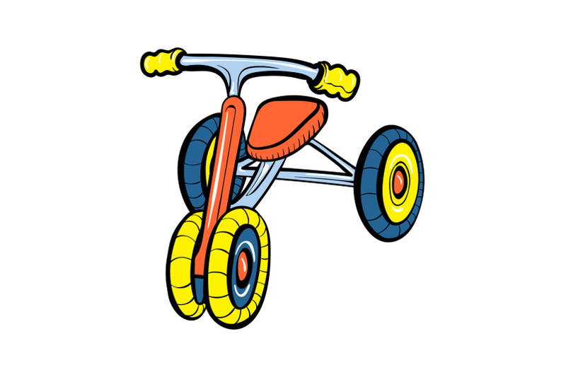 kid-tricycle-icon-cartoon-style