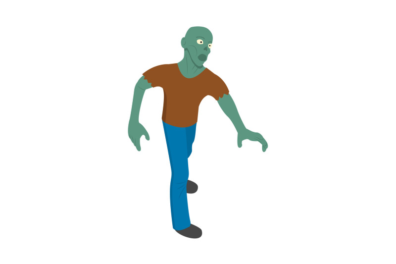 zombie-man-icon-isometric-style
