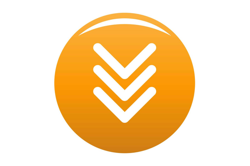 pointing-arrow-icon-vector-orange