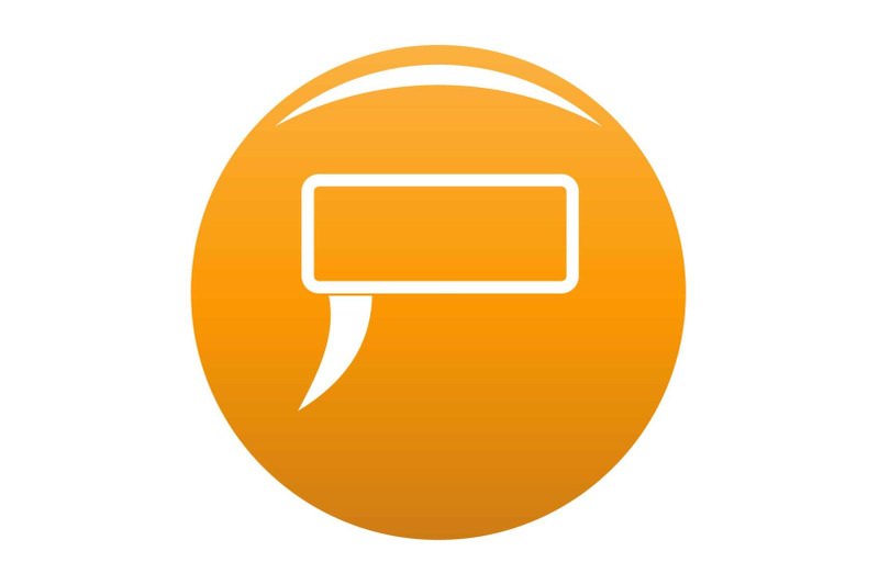 speech-bubble-icon-vector-orange